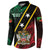 Personalized Saint Kitts and Nevis Button Sweatshirt Flag Style With Stars