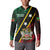 Personalized Saint Kitts and Nevis Button Sweatshirt Flag Style With Stars