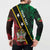 Personalized Saint Kitts and Nevis Button Sweatshirt Flag Style With Stars