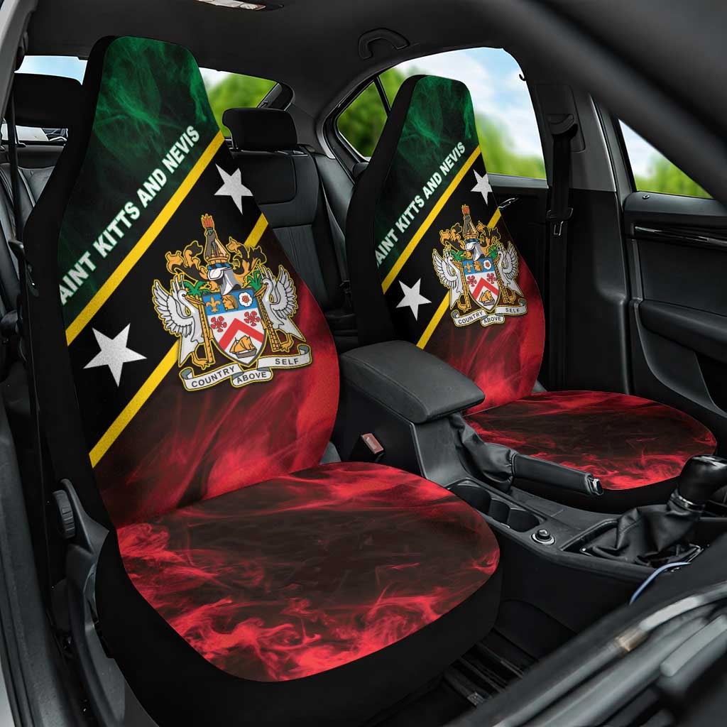 Saint Kitts and Nevis Car Seat Cover Flag Style With Stars