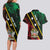 Personalized Saint Kitts and Nevis Couples Matching Long Sleeve Bodycon Dress and Hawaiian Shirt Flag Style With Stars