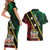 Personalized Saint Kitts and Nevis Couples Matching Short Sleeve Bodycon Dress and Hawaiian Shirt Flag Style With Stars