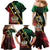 Personalized Saint Kitts and Nevis Family Matching Mermaid Dress and Hawaiian Shirt Flag Style With Stars