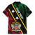 Personalized Saint Kitts and Nevis Family Matching Mermaid Dress and Hawaiian Shirt Flag Style With Stars