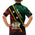 Personalized Saint Kitts and Nevis Family Matching Off The Shoulder Long Sleeve Dress and Hawaiian Shirt Flag Style With Stars