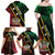 Personalized Saint Kitts and Nevis Family Matching Off Shoulder Maxi Dress and Hawaiian Shirt Flag Style With Stars