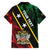 Personalized Saint Kitts and Nevis Family Matching Off Shoulder Maxi Dress and Hawaiian Shirt Flag Style With Stars