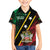 Personalized Saint Kitts and Nevis Family Matching Short Sleeve Bodycon Dress and Hawaiian Shirt Flag Style With Stars