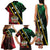 Personalized Saint Kitts and Nevis Family Matching Tank Maxi Dress and Hawaiian Shirt Flag Style With Stars