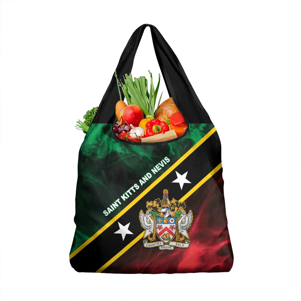 Saint Kitts and Nevis Grocery Bag Flag Style With Stars