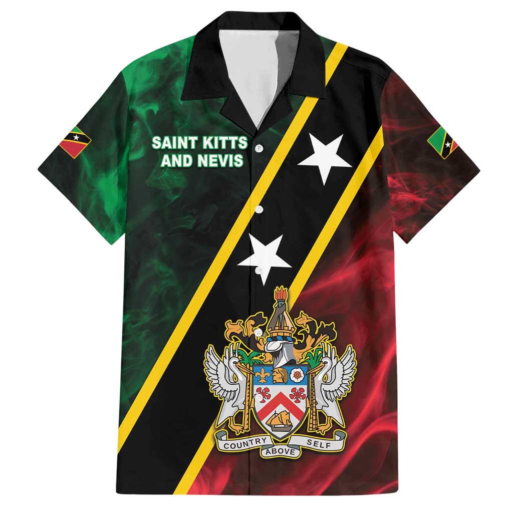 Personalized Saint Kitts and Nevis Hawaiian Shirt Flag Style With Stars