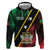 Personalized Saint Kitts and Nevis Hoodie Flag Style With Stars