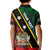 Personalized Saint Kitts and Nevis Kid Polo Shirt Flag Style With Stars