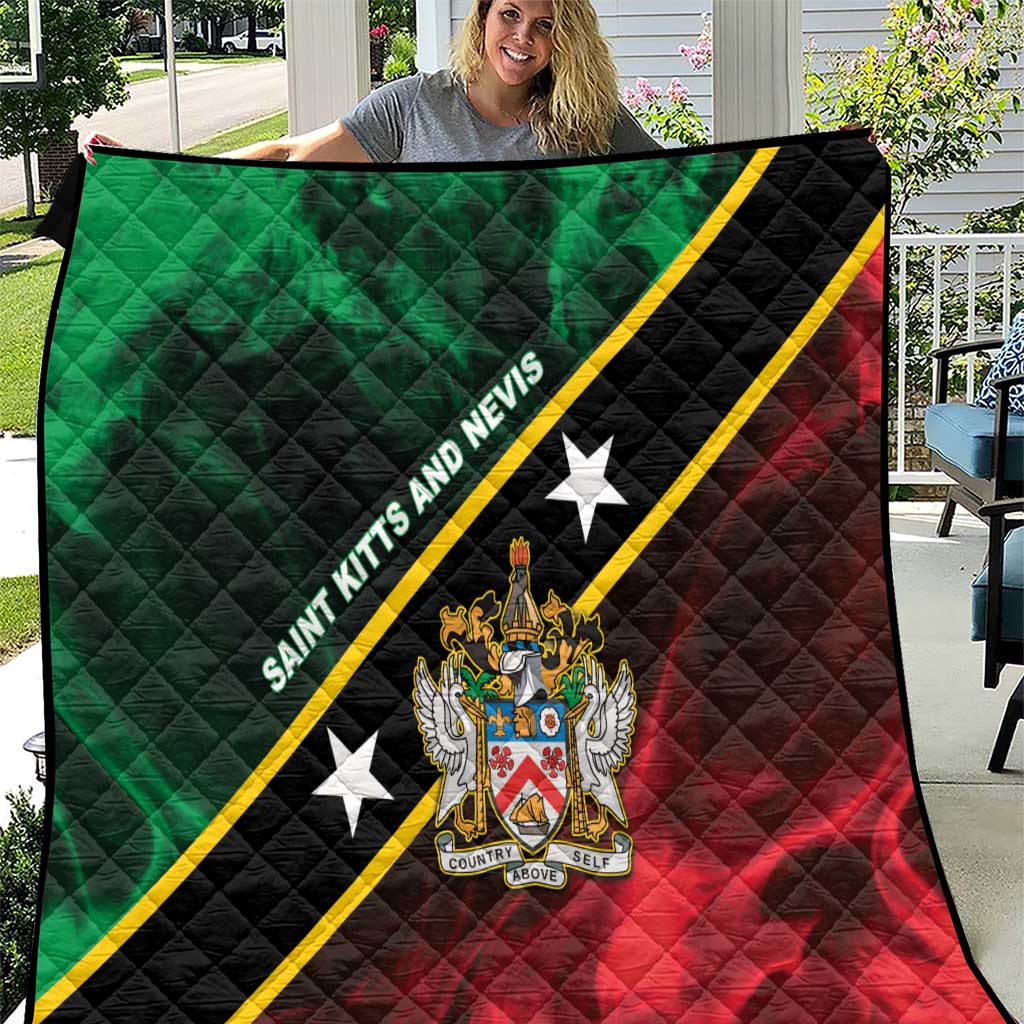 Saint Kitts and Nevis Quilt Flag Style With Stars