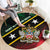 Saint Kitts and Nevis Round Carpet Flag Style With Stars