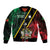 Personalized Saint Kitts and Nevis Sleeve Zip Bomber Jacket Flag Style With Stars