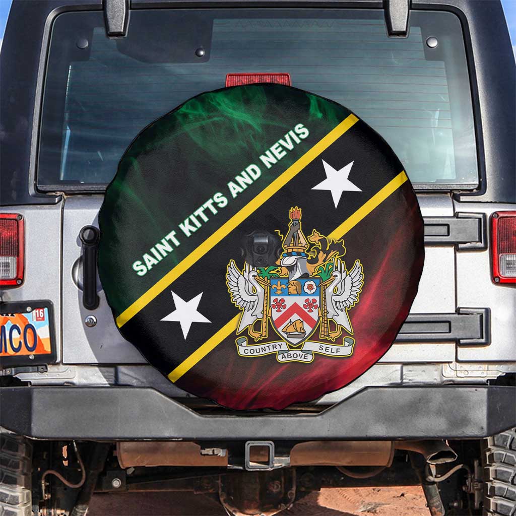 Saint Kitts and Nevis Spare Tire Cover Flag Style With Stars