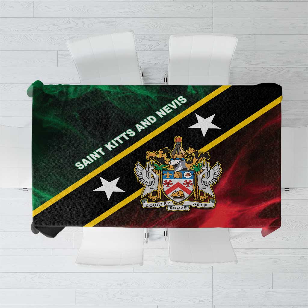 Saint Kitts and Nevis Tablecloth Flag Style With Stars