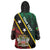 Personalized Saint Kitts and Nevis Wearable Blanket Hoodie Flag Style With Stars