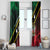 Saint Kitts and Nevis Window Curtain Flag Style With Stars