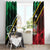 Saint Kitts and Nevis Window Curtain Flag Style With Stars