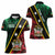 Personalized Saint Kitts and Nevis Women Polo Shirt Flag Style With Stars