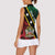 Personalized Saint Kitts and Nevis Women Sleeveless Polo Shirt Flag Style With Stars