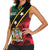 Personalized Saint Kitts and Nevis Women Sleeveless Polo Shirt Flag Style With Stars