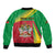 Personalized Saint Kitts and Nevis Bomber Jacket Coat Of Arms Sporty Style