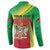 Personalized Saint Kitts and Nevis Button Sweatshirt Coat Of Arms Sporty Style