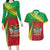 Personalized Saint Kitts and Nevis Couples Matching Long Sleeve Bodycon Dress and Hawaiian Shirt Coat Of Arms Sporty Style