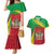 Personalized Saint Kitts and Nevis Couples Matching Mermaid Dress and Hawaiian Shirt Coat Of Arms Sporty Style