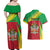 Personalized Saint Kitts and Nevis Couples Matching Off Shoulder Maxi Dress and Hawaiian Shirt Coat Of Arms Sporty Style