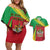 Personalized Saint Kitts and Nevis Couples Matching Off Shoulder Short Dress and Hawaiian Shirt Coat Of Arms Sporty Style