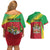 Personalized Saint Kitts and Nevis Couples Matching Off Shoulder Short Dress and Hawaiian Shirt Coat Of Arms Sporty Style