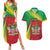 Personalized Saint Kitts and Nevis Couples Matching Summer Maxi Dress and Hawaiian Shirt Coat Of Arms Sporty Style