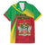 Personalized Saint Kitts and Nevis Family Matching Long Sleeve Bodycon Dress and Hawaiian Shirt Coat Of Arms Sporty Style