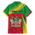 Personalized Saint Kitts and Nevis Family Matching Long Sleeve Bodycon Dress and Hawaiian Shirt Coat Of Arms Sporty Style