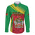 Personalized Saint Kitts and Nevis Family Matching Long Sleeve Bodycon Dress and Hawaiian Shirt Coat Of Arms Sporty Style