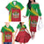 Personalized Saint Kitts and Nevis Family Matching Off The Shoulder Long Sleeve Dress and Hawaiian Shirt Coat Of Arms Sporty Style