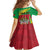 Personalized Saint Kitts and Nevis Family Matching Off Shoulder Maxi Dress and Hawaiian Shirt Coat Of Arms Sporty Style