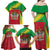 Personalized Saint Kitts and Nevis Family Matching Off Shoulder Maxi Dress and Hawaiian Shirt Coat Of Arms Sporty Style