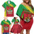 Personalized Saint Kitts and Nevis Family Matching Off Shoulder Short Dress and Hawaiian Shirt Coat Of Arms Sporty Style