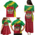 Personalized Saint Kitts and Nevis Family Matching Puletasi and Hawaiian Shirt Coat Of Arms Sporty Style