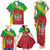 Personalized Saint Kitts and Nevis Family Matching Tank Maxi Dress and Hawaiian Shirt Coat Of Arms Sporty Style