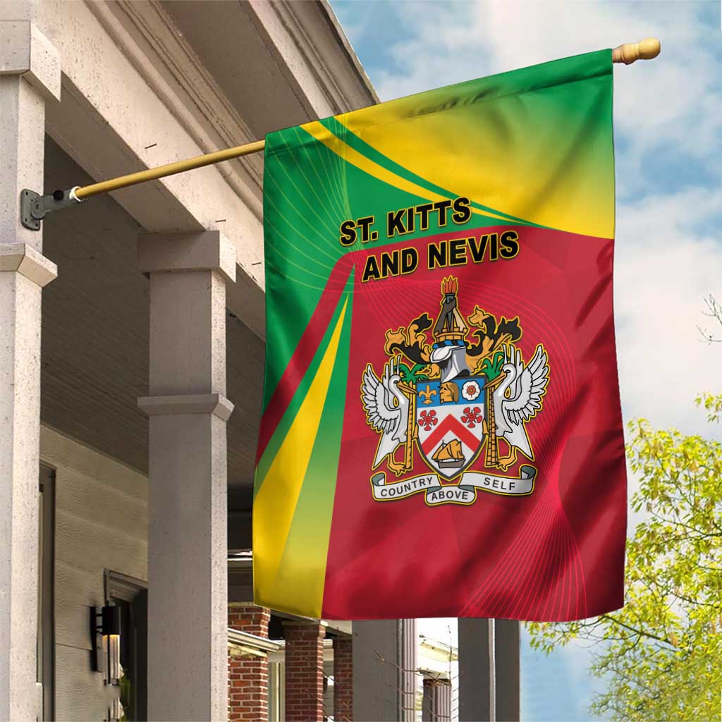 Saint Kitts and Nevis Garden Flag Coat Of Arms Sporty Style