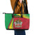 Saint Kitts and Nevis Leather Tote Bag Coat Of Arms Sporty Style