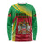 Personalized Saint Kitts and Nevis Long Sleeve Shirt Coat Of Arms Sporty Style