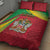 Saint Kitts and Nevis Quilt Bed Set Coat Of Arms Sporty Style