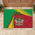 Saint Kitts and Nevis Rubber Doormat Coat Of Arms Sporty Style